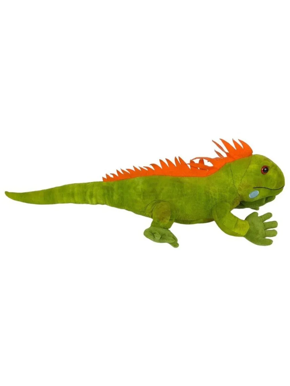 Wild Republic Iguana Plush Stuffed Animal Lizard Green Orange 24 inch